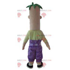 Mascotte de grand bonhomme rigolo et souriant - Redbrokoly.com