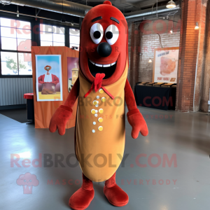 Rust Hot Dog maskot kostume...