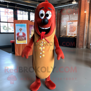 Rust Hot Dog maskot drakt...