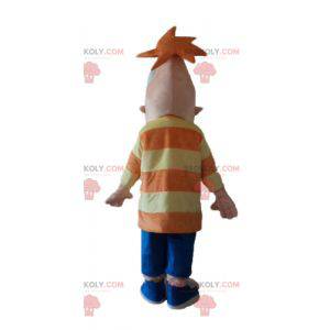 Mascote grande homem engraçado e sorridente - Redbrokoly.com