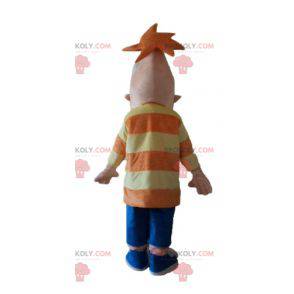 Mascote grande homem engraçado e sorridente - Redbrokoly.com