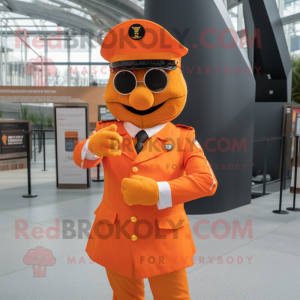 Orange Soldier maskot...