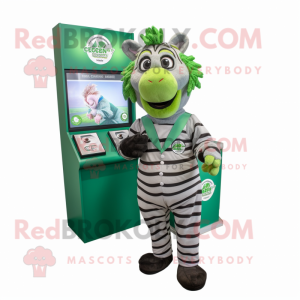 Green Zebra mascotte...