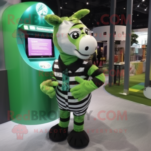 Green Zebra mascotte...