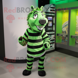 Green Zebra mascotte...