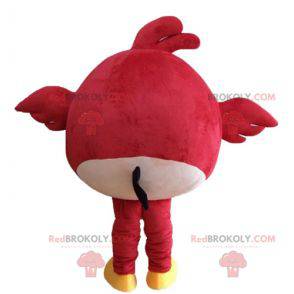 Red bird mascot from the famous game Angry birds -