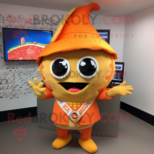 Orange Tacos maskot drakt...
