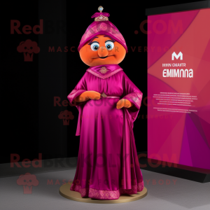 Magenta Mandarijn mascotte...