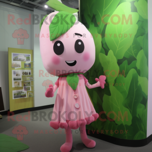 Pink Beanstalk maskot...