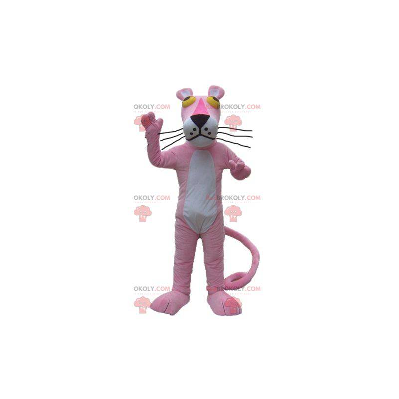 Pink panther mascot cartoon character - Redbrokoly.com