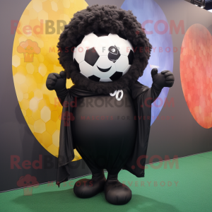 Black Soccer Ball mascotte...