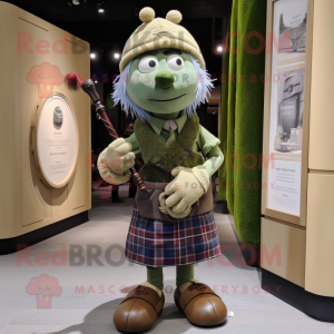 Oliven sækkepibe maskot...
