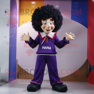 nan Magician mascot costume character dressed with a Joggers and Hair clips