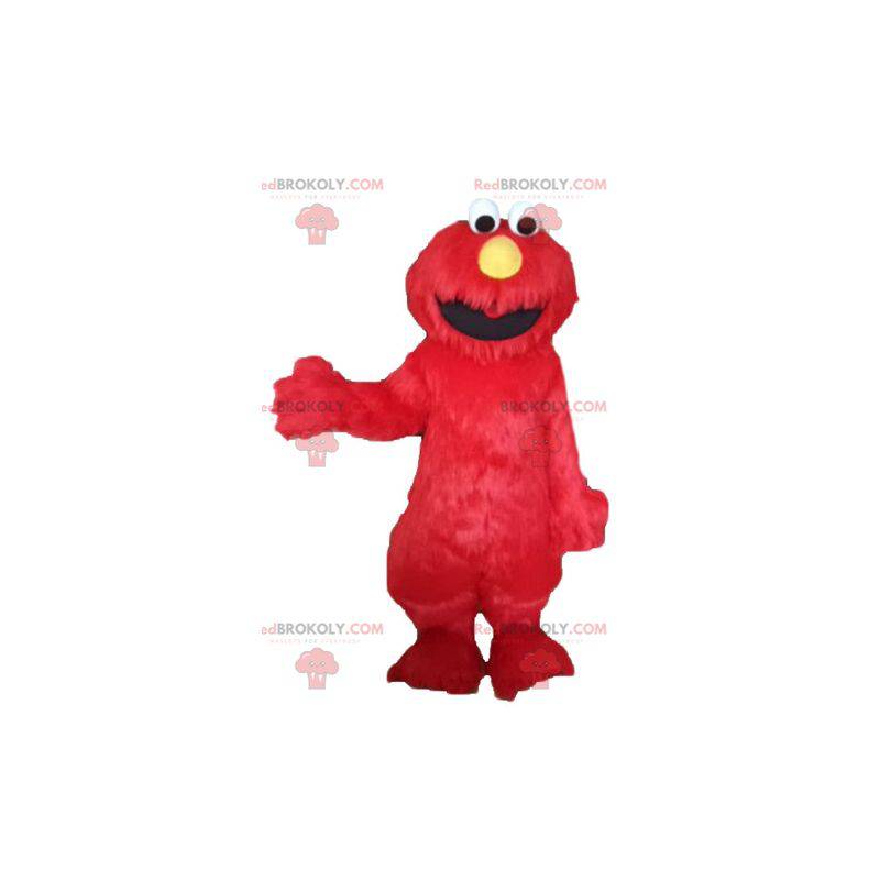 Mascotte d'Elmo célèbre marionnette de Rue Sésame -