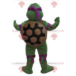 Mascotte de Donatello célèbre tortue ninja violette -
