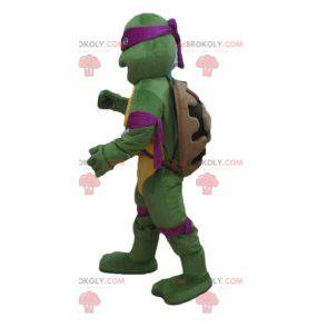 Mascotte de Donatello célèbre tortue ninja violette -