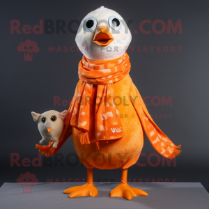 Orange Seagull maskot...