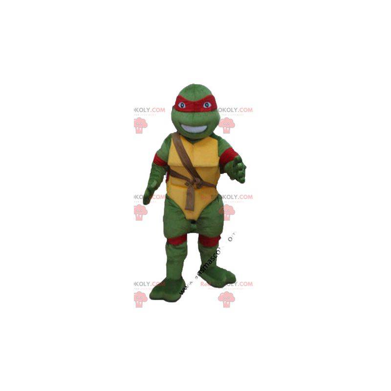 Raphael Maskottchen die berühmte Ninja-Schildkröte mit dem Raphael Maskottchen die berühmte Ninja-Schildkröte mit dem