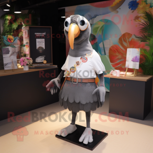 Grå Toucan maskot kostume...