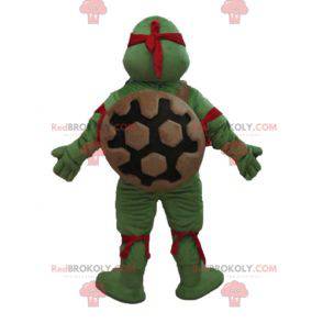 Raphael mascotte la famosa tartaruga ninja con la fascia rossa