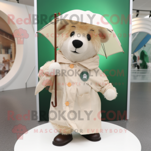 Beige irsk flag maskot...