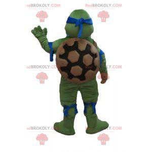 Mascotte de Leonardo célèbre tortue bleue des Tortues ninja -