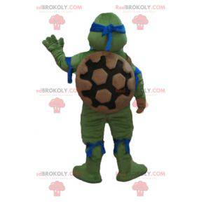 Mascot Leonardo beroemde blauwe schildpad ninja turtles -