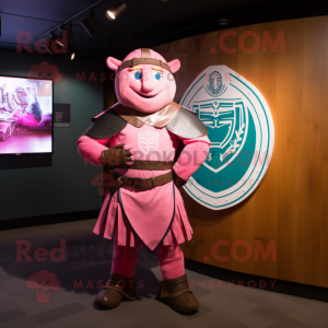 Pink Celtic Shield maskot...