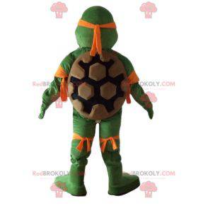 Mascote Michelangelo famosa tartaruga laranja Tartarugas Ninja