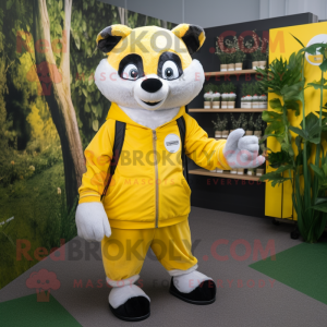 Lemon Yellow Badger maskot...