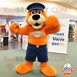 Orange Navy Seal mascotte...