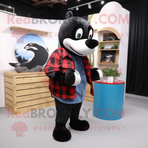 Black Killer Whale mascotte...