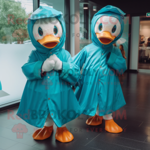 Teal Swans maskot kostume...