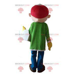 Handyman carpenter worker mascot - Redbrokoly.com