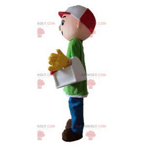 Handyman carpenter worker mascot - Redbrokoly.com