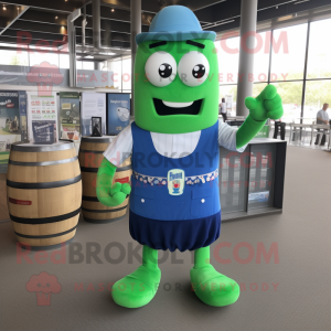 Blue Green Beer maskot...