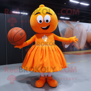 Oransje basketballball...