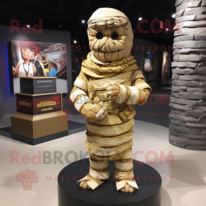 Gouden mummie mascotte...