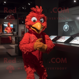 Red Chicken mascotte...