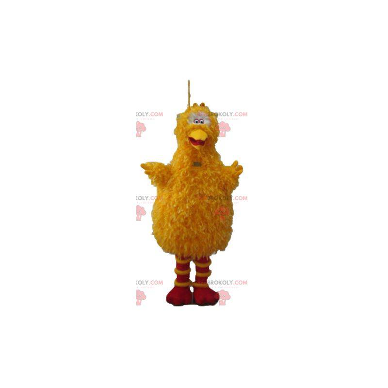 Stor fugl maskot berømt gul fugl af Sesam street -