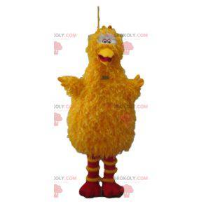 Mascotte de Big bird célèbre oiseau jaune de Sésame street -