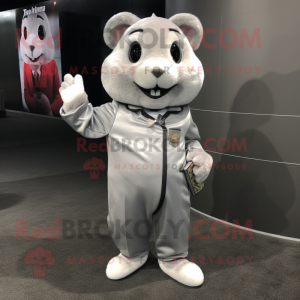 Silver Hamster maskot...