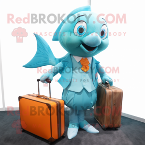 Cyan Goldfish mascotte...