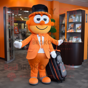 Orange Golf Bag mascotte...