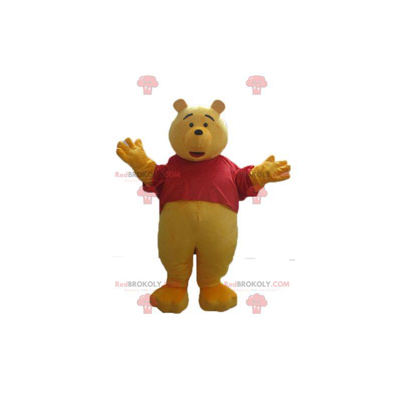 Winnie de Poeh mascotte beroemde cartoon gele beer -