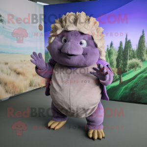 Lavendel Glyptodon mascotte...