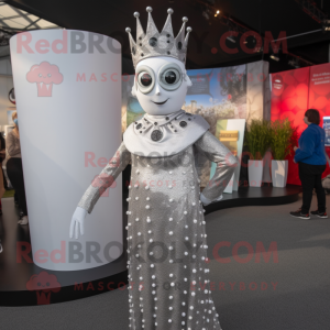 Silver Queen maskot kostume...