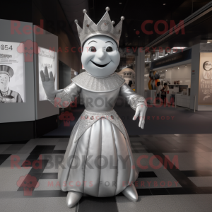 Silver Queen maskot kostume...