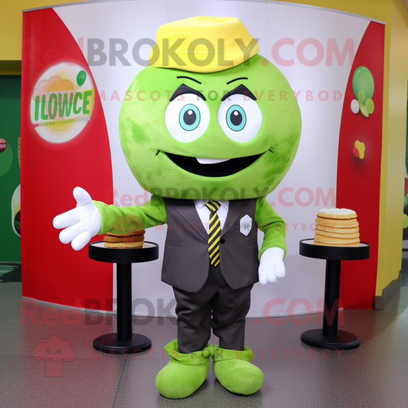 Olive Cupcake mascot costume character dressed with a Blazer and Wraps