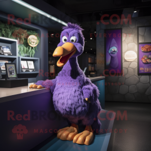 Purple Dodo Bird maskot...